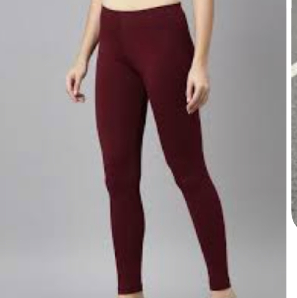Brandy Melville Burgundy Skinny Pull on Pants